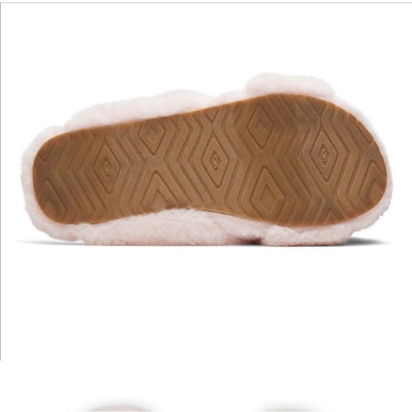 Toms Women's Susie Eva Pink Faux Fur Slip On Slippers Slides Size 6 - Picture 5 of 7